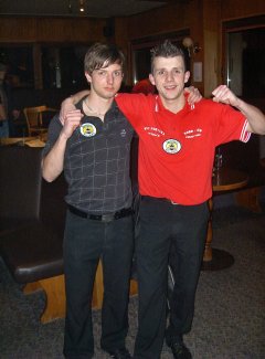 Der Deutsche Meister 2013 in 8-Ball und 10-Ball Sebastian Staab ist ebenfalls dieses Jahr wieder am Start in Neckarsulm. Hier ein Bild aus 2009 wo Sebastian das Turnier vor Thomas Lüttich  gewonnen hat